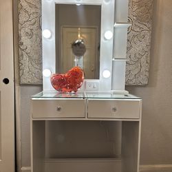 Vanity Set Hollywood Mirror LED Lights Makeup Table✨New