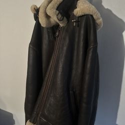 Fur Leather Jacket 3xl