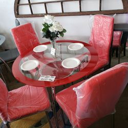 Glass Table Set 
