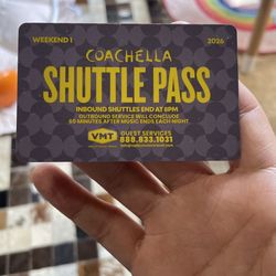 Coachella Weekend 1 Shuttle Pass