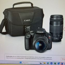 Canon EOS Rebel T7 Two Lens Kit 