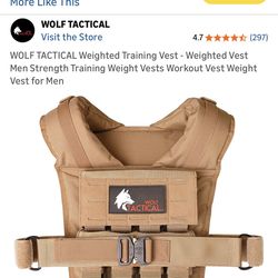 Wolf Weighted Tactical Vest -35 Lbs
