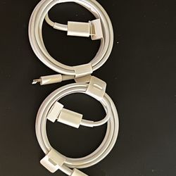 2 Apple iPhone - USB C To Lightning Cable - Brand New- Authentic