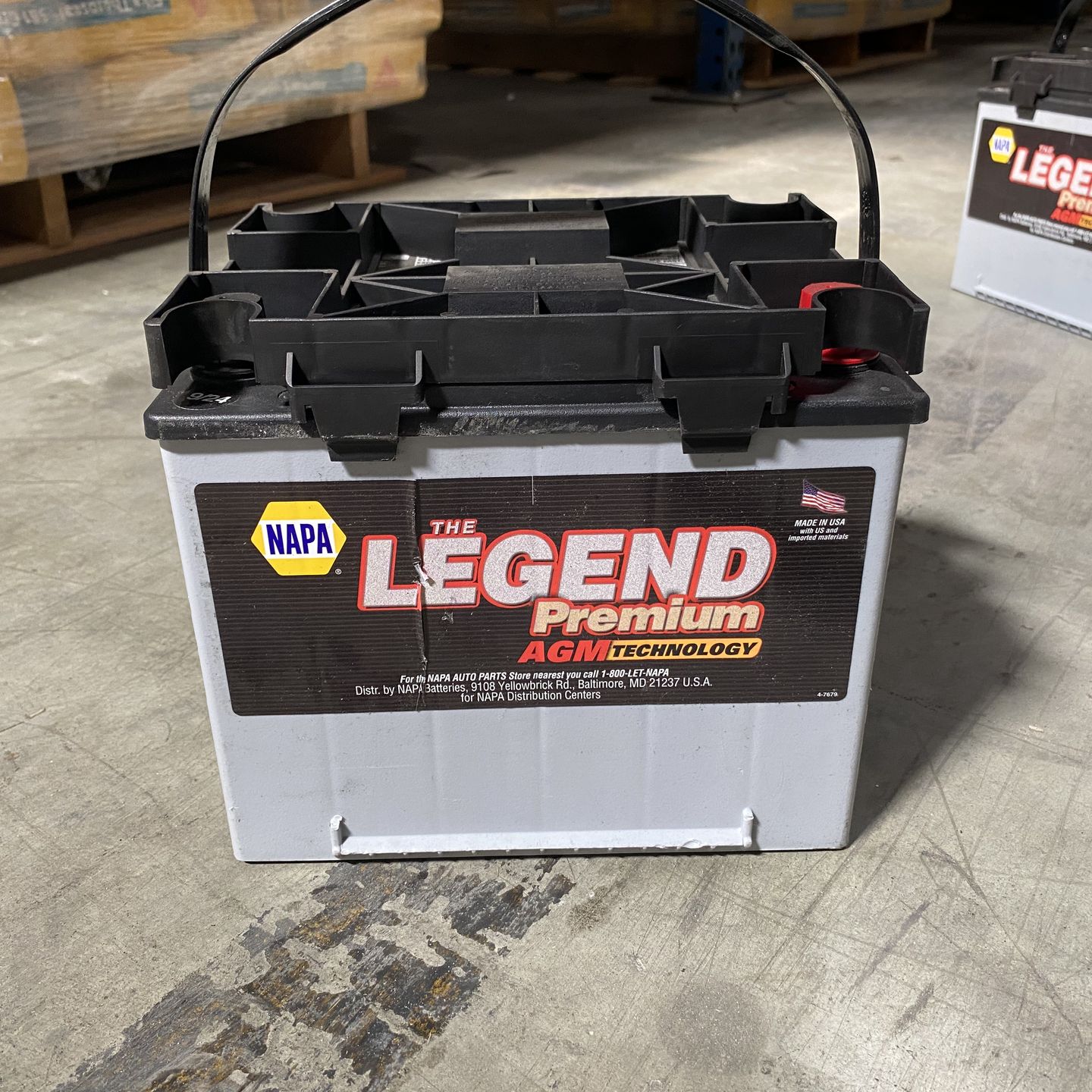 Legend Battery NAPA The Legend Premium AGM Automotive Battery Group 35 CCA640 A Brand ...