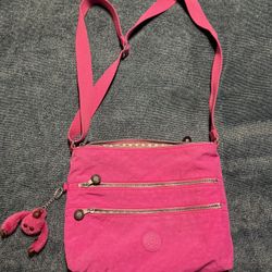 Kipling Alvar Hot Pink Crossbody Bag 