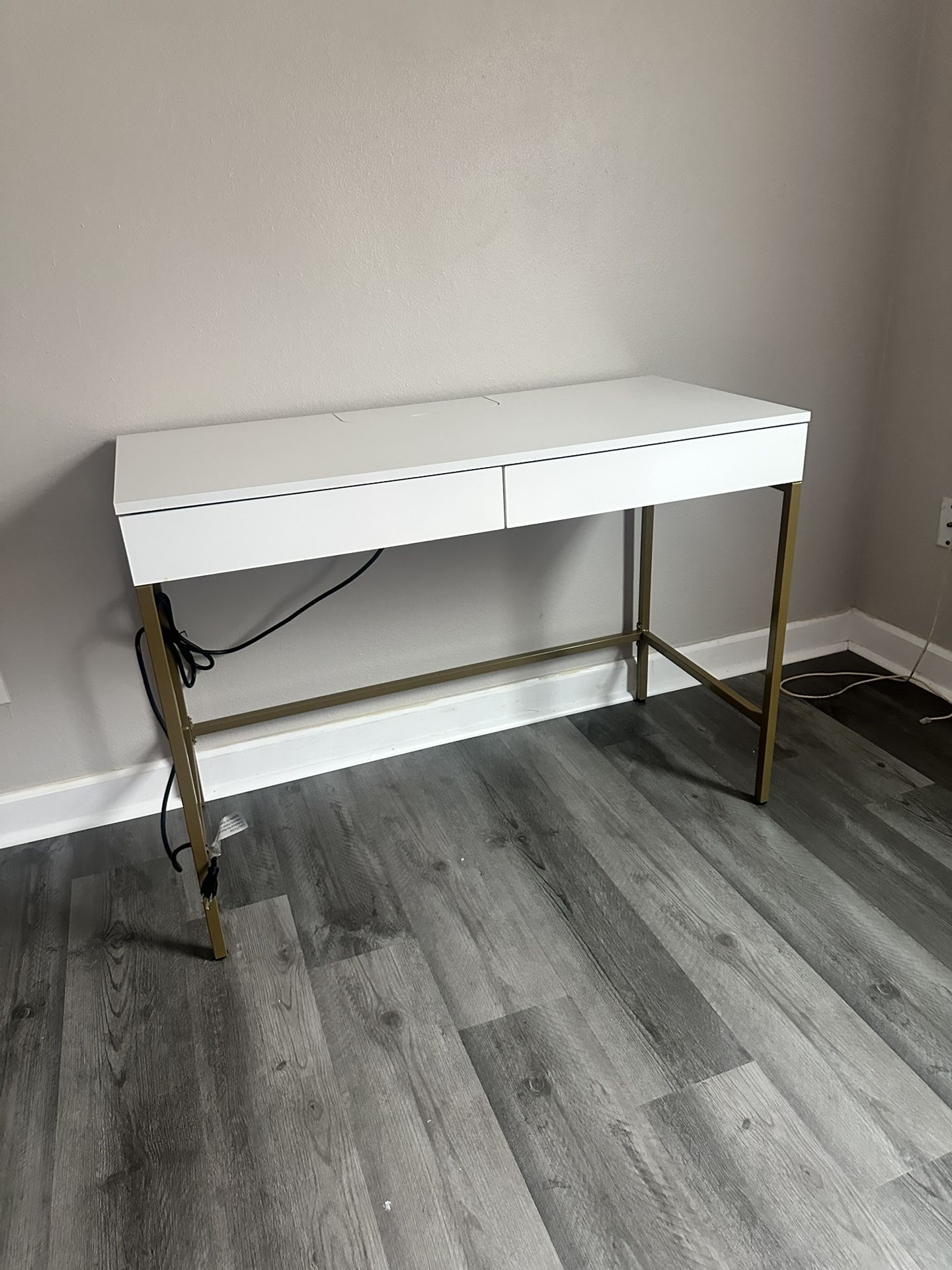 Minimalist White Study Table
