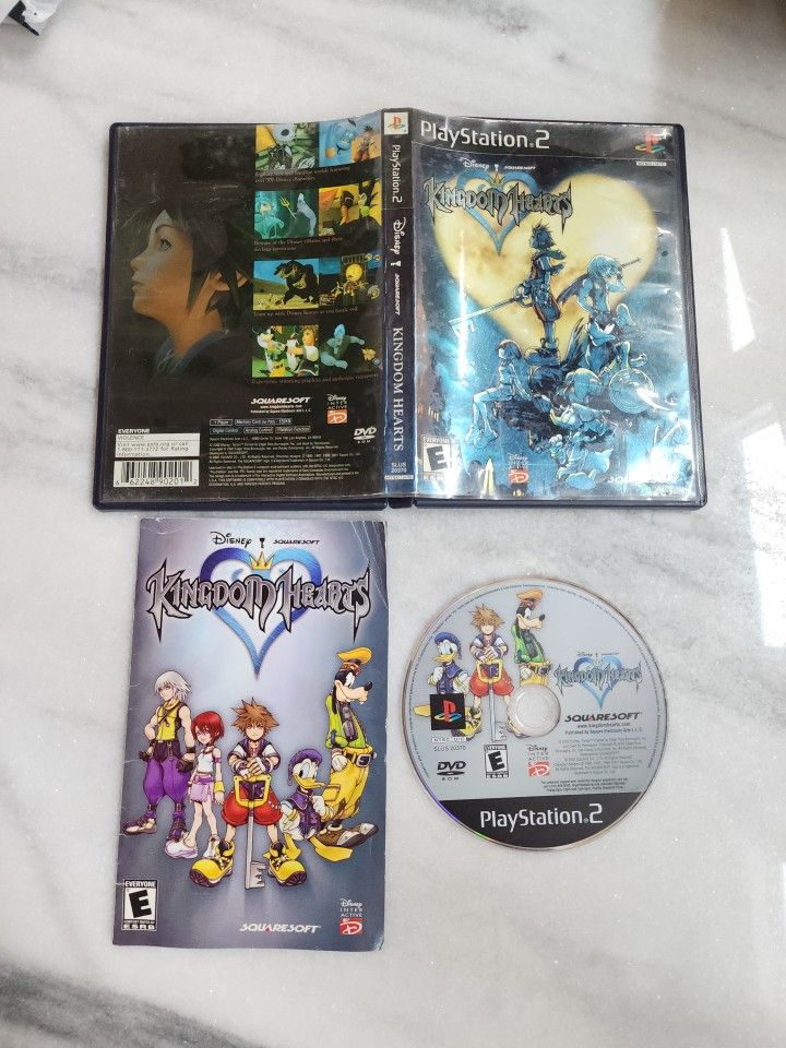 Kingdom Hearts (PlayStation 2, 2004) W/ Manual PS2- CIB