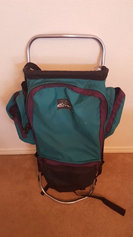 Jansport Backpack External adjustable Aluminum Frame Jan sport Hiking