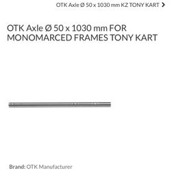 Kart OTK Axle for Kosmic, Tony kart, Red speed chassis