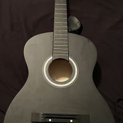 41inch Acoustic Guitar Black Bcp with Bag  