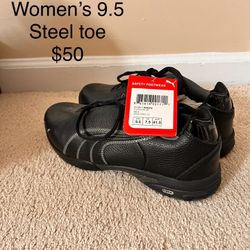 Women’s Steel Toe Shoes  Size 9.5