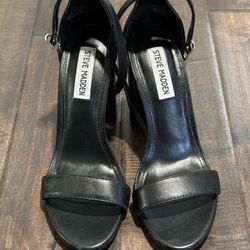 Black Steve Madden Heels, Size 7.5