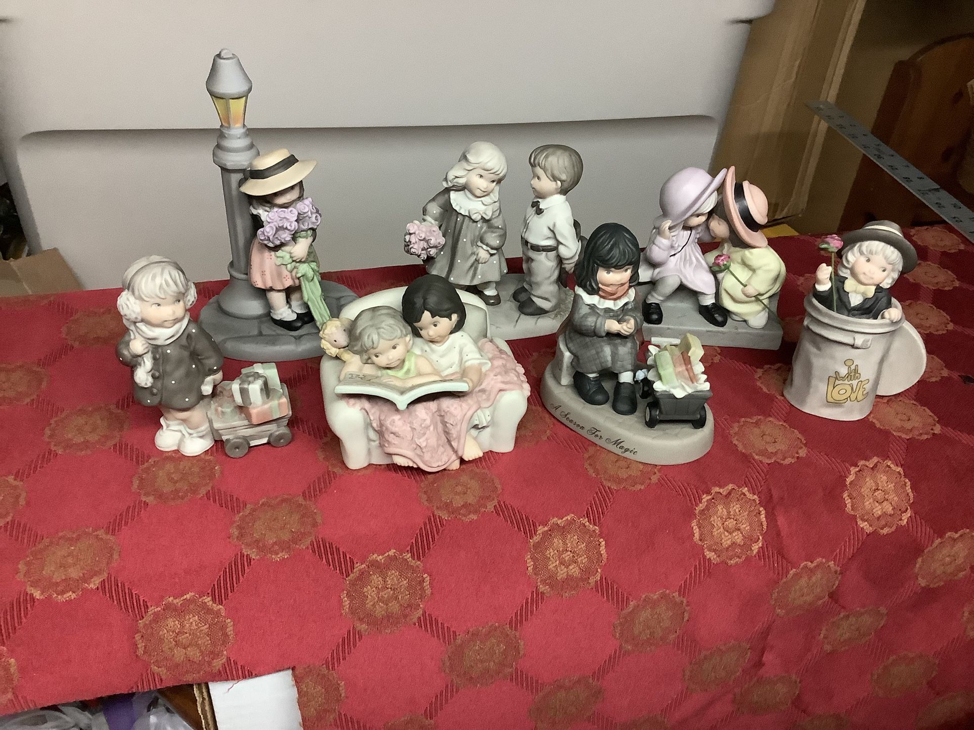 Kim Anderson, Pretty As A Picture (7) In Total.  All Boxes Are There, Very Collective Because Is Sentimental Figurine 