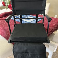 Stadium Seats for Bleachers with Back Support, 600 Lbs Rated with Lightweight Soft Comfort Cushion,
