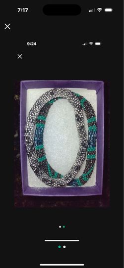 Set of two Sashka woven bead bracelets