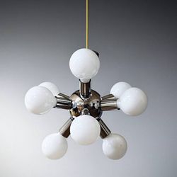 Vintage Space Age Atomic Chrome Sputnik Chandelier, c.1960's - Delivery Available