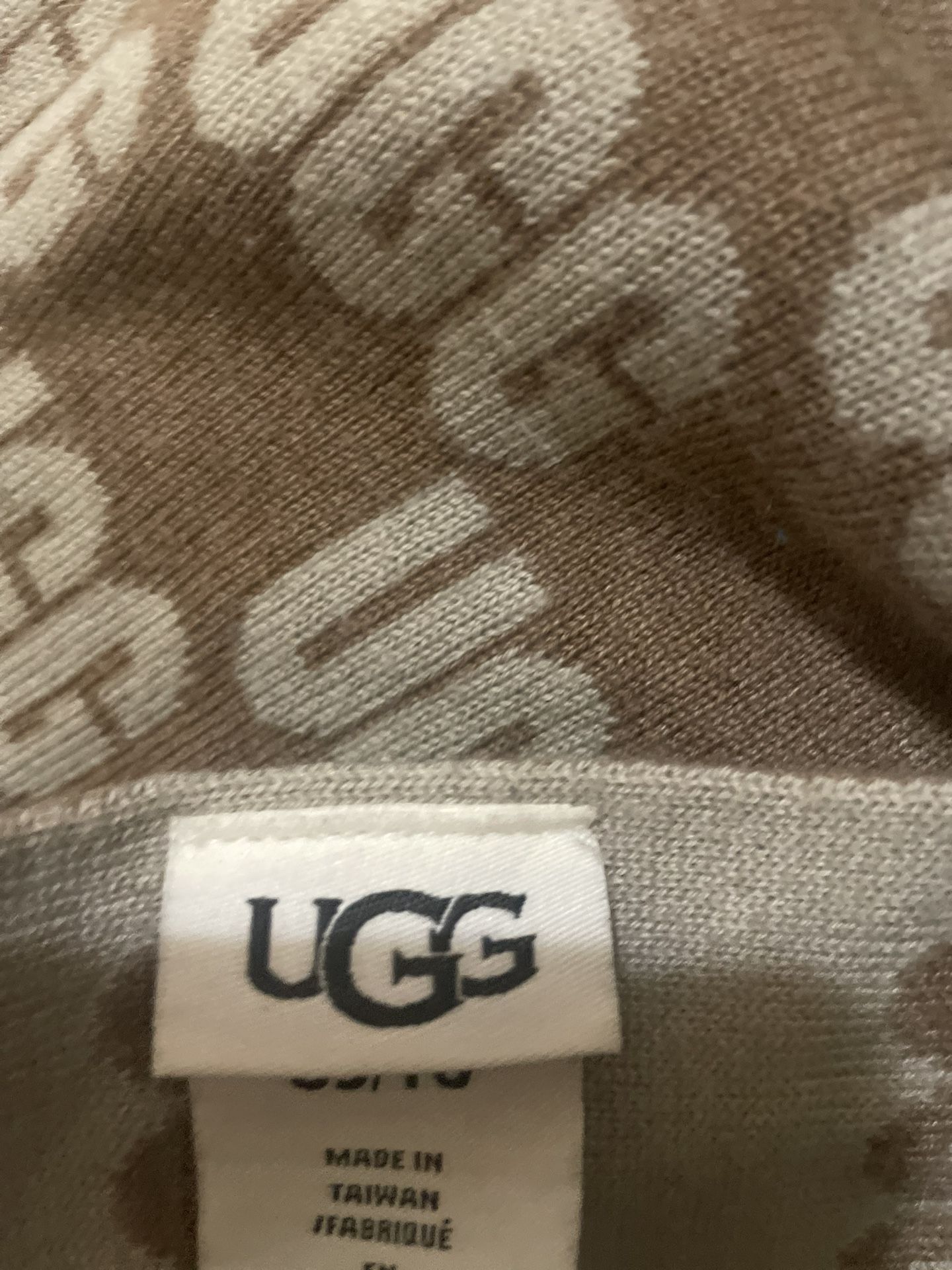 Ugg Women's Checked Graphic Logo Scarf