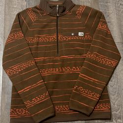 North Face Gordon Lyons Pullover 1/4 Zip Jacket Fleece size Medium