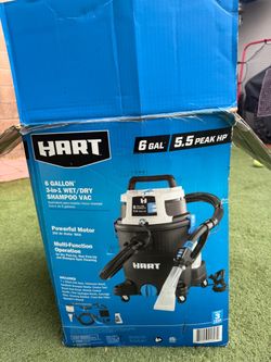 HART 6-Gallon 3-in-1 Wet/Dry Shampoo Vac