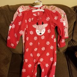 Carter's Just One You Toddler Fleece Footed Pajama Size 2T & 3T Available $10 Each Set 