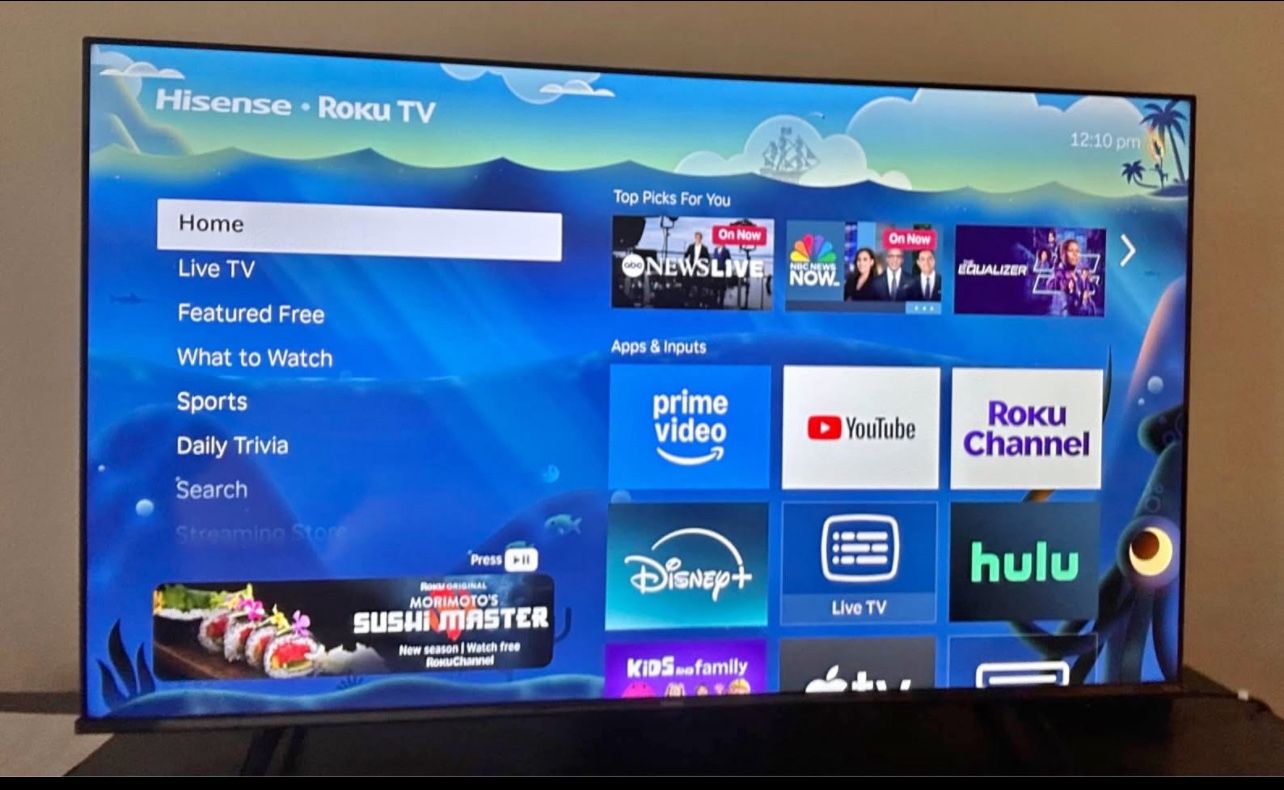 Hisense 58" Class 4K UHD LED LCD Roku Smart TV LIKE NEW