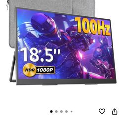 $200 VALUE Portable Gaming Monitor 18.5” 100Hz With Carrying Case