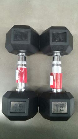 Brand New pair of dumbbells of 15 lbs