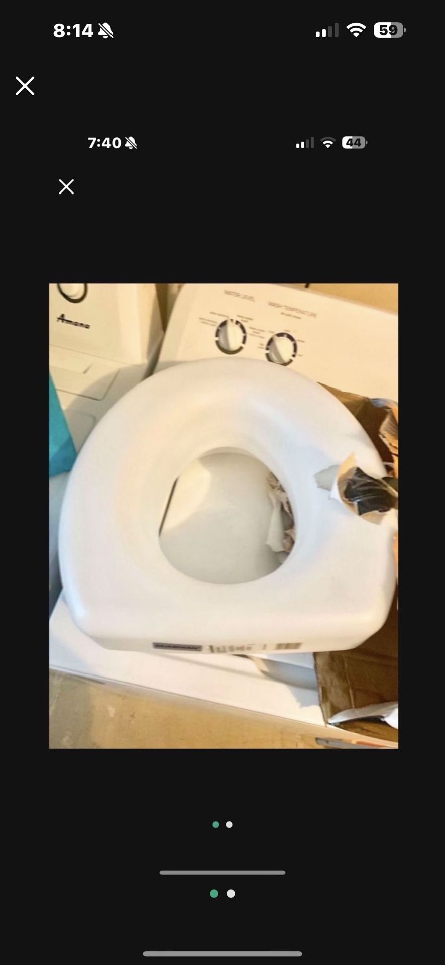 Guardian elevated toilet seat new open box great afternoon, knee surgery or hip surgery to put on your toilet