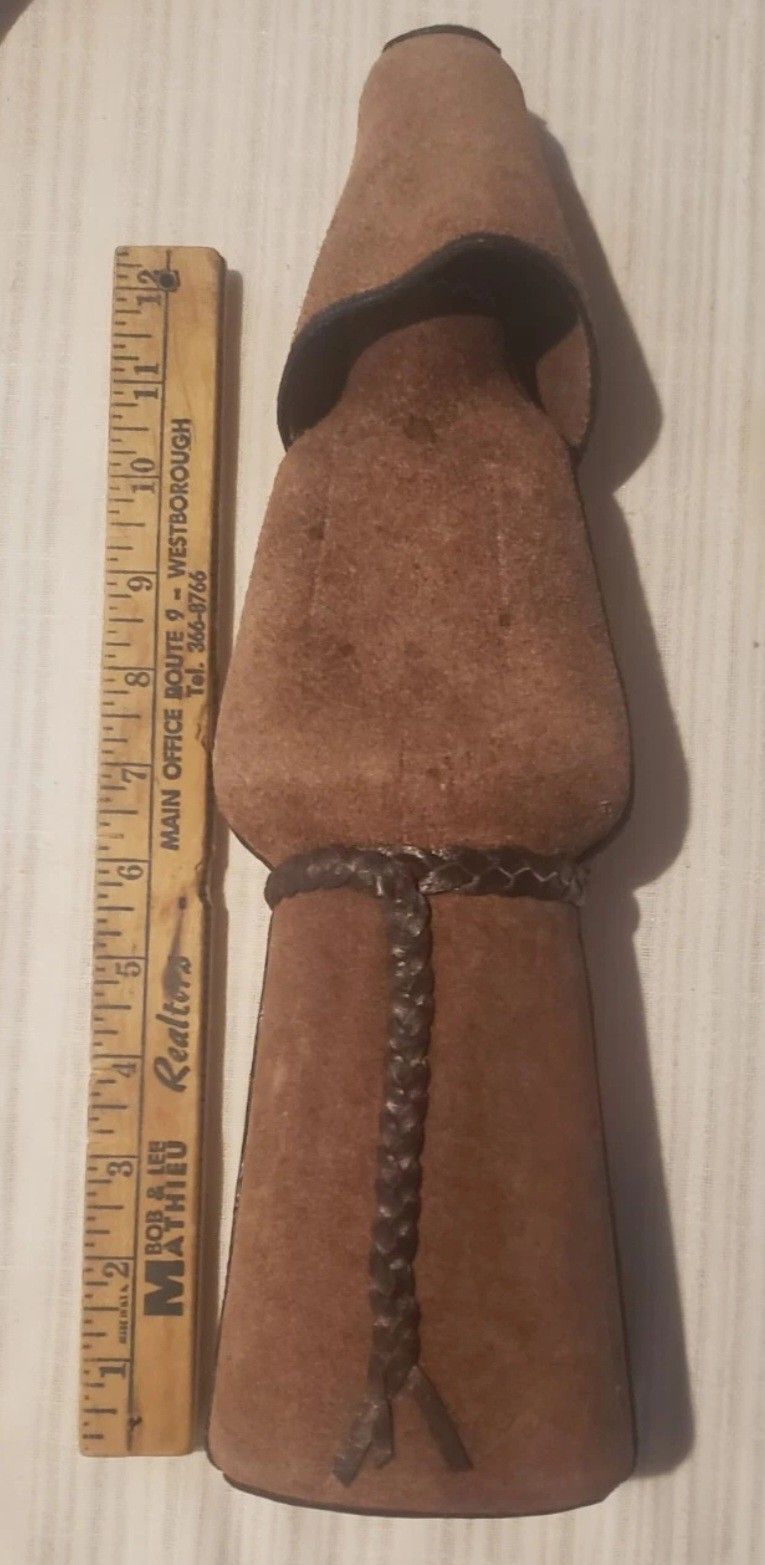 Vintage Leather Monk Decanter