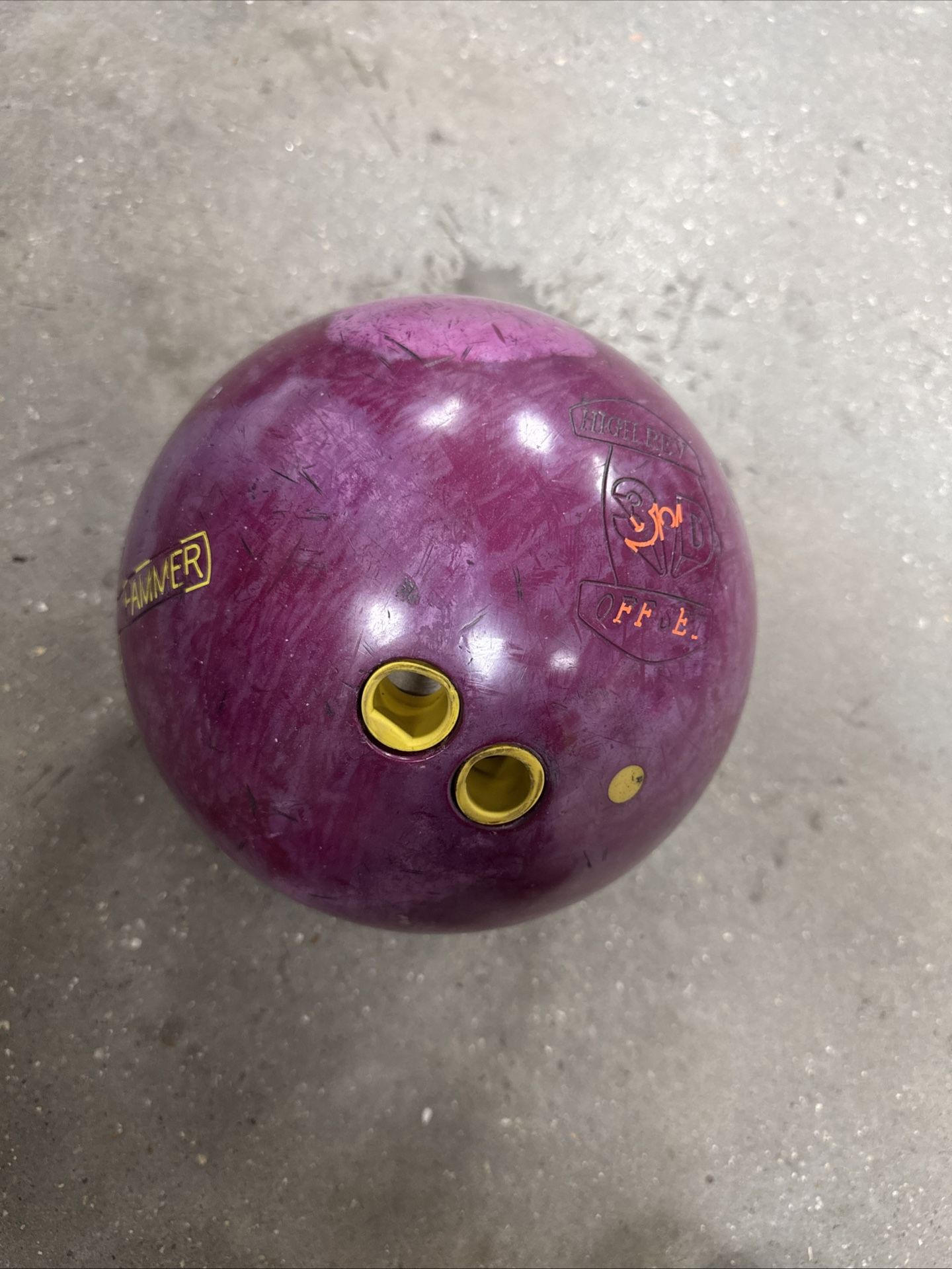 Hammer 3-D Offset PRO CG  bowling ball 16 LB ball 