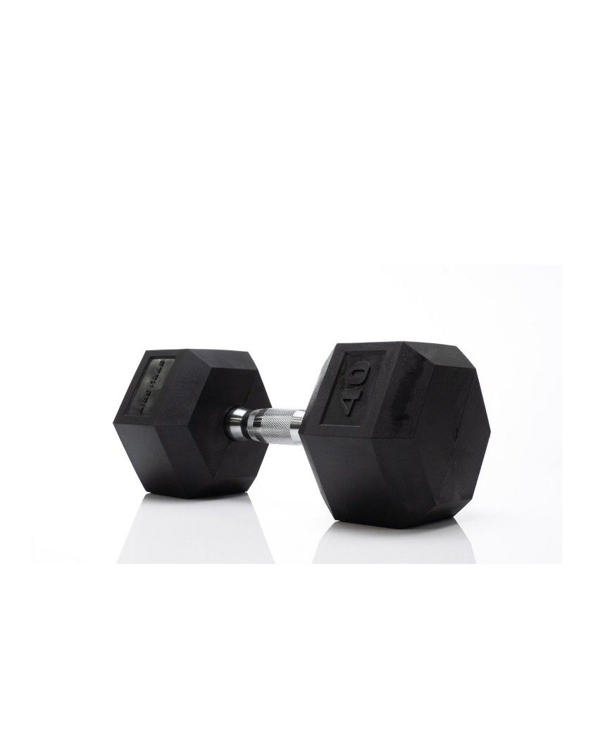 Tru Grit Fitness 40lbs Black Hex Dumbell