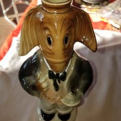 Vintage genuine Regal China empty liquor decanter figurine creation of James B Beam Distillery By C. Miller 1960 A100Y882