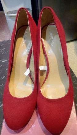Merona Red Suede Pumps