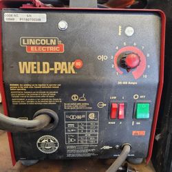 Working Fluxcore Welder