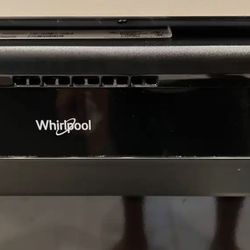 Black Whirlpool Dishwasher 