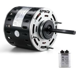 DL1056 Blower Fan Motor 1/2 HP 1075 RPM 3 Speed 115V 8A 48 Frame, Sleeve Bearing Direct Drive Blower Motor Compatible with A.O.Smith DL1056 GE 3587 Fa