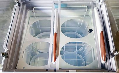 NSF 26 ins Dipping Cabinet RI-160DC With Flat Glass Sneeze Guard