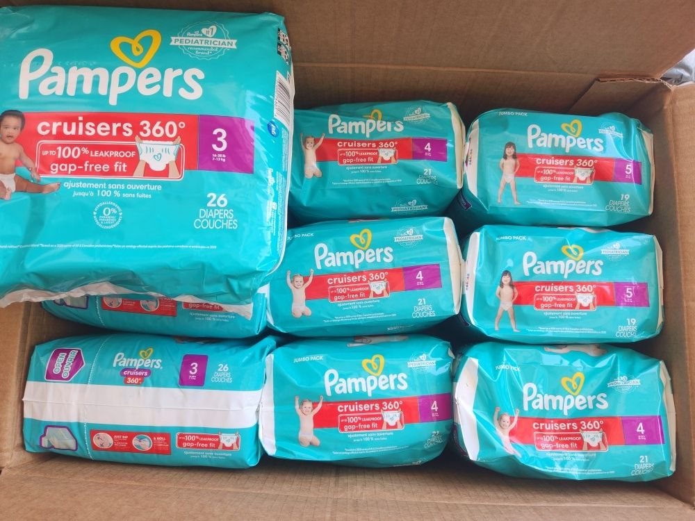 Pampers Size 3,4 & 5 $6each 