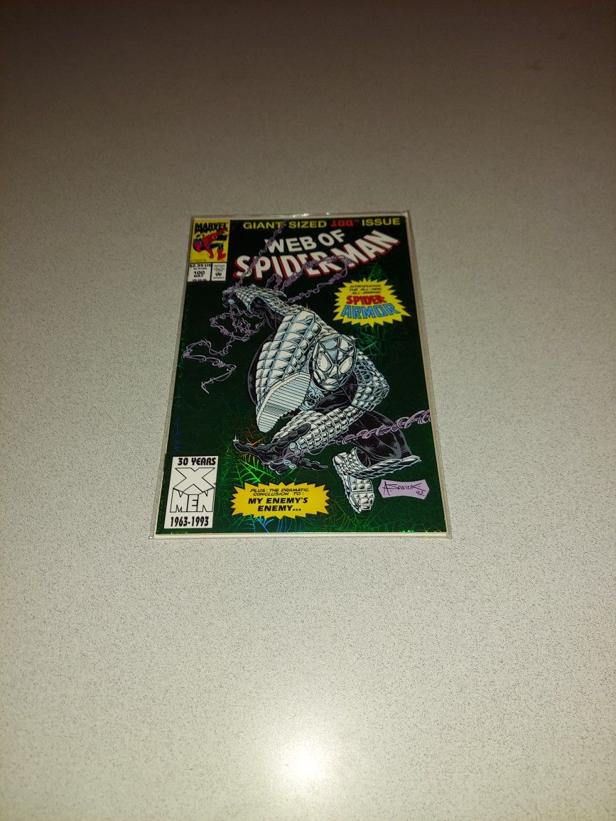 1993 WEB OF SPIDER-MAN 100 COMIC BAGGED AND BOARDED