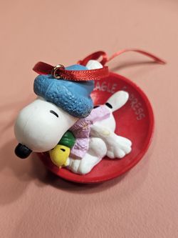 Rare Snoopy And Woodstock Ornament
