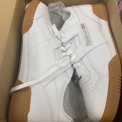 Reebok All White Gum Bottoms Size 10 Cheap Take It 