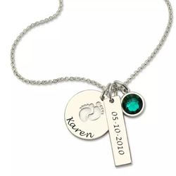 Baby name necklace Silver 925