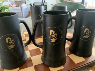 Playboy mugs and swizzle stick bunny heads
