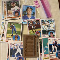 Set Of 41 Baseball Cards 1983 