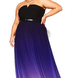 Beautiful Purple Ombre Dress 