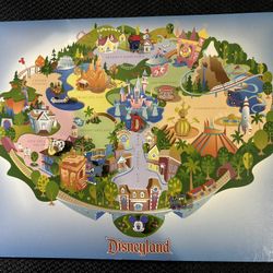 Disney DLR GWP Disneyland Attractions 9 Pins and Map Set GWP LE 5000 NEW