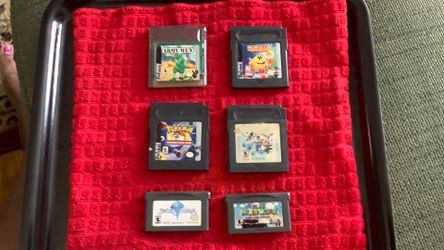 GAMEBOY Cartridges (6) 25 each or take all for 100 dollars
