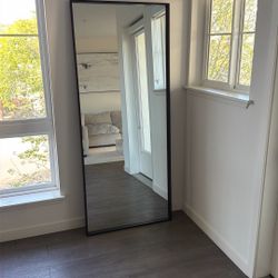 Black Floor Length Mirror 