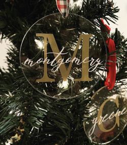 Personalized Christmas ornaments