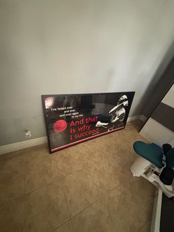 Michael Jordan Motivational Quote Framed Poster